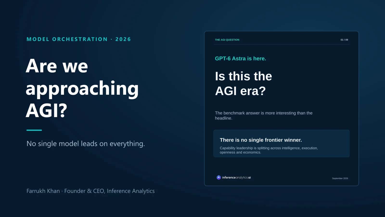 Are we approaching AGI? GPT-6 Astra is here. There is no single frontier winner.
